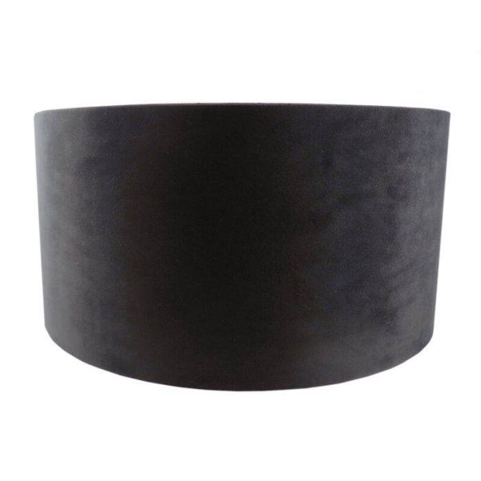 Schwarze Lampenschirm Melanie, Stoff, modern