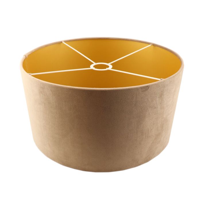 Taupe Lampenschirm Melanie, Stoff, modern