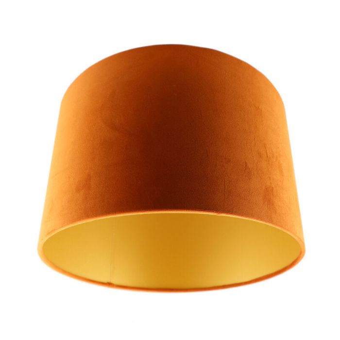 Orange Lampenschirm Madelyn, Stoff, modern