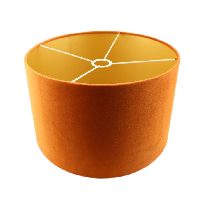 Orange Lampenschirm Madelyn, Stoff, modern