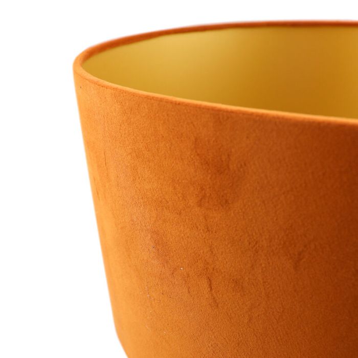 Orange Lampenschirm Madelyn, Stoff, modern