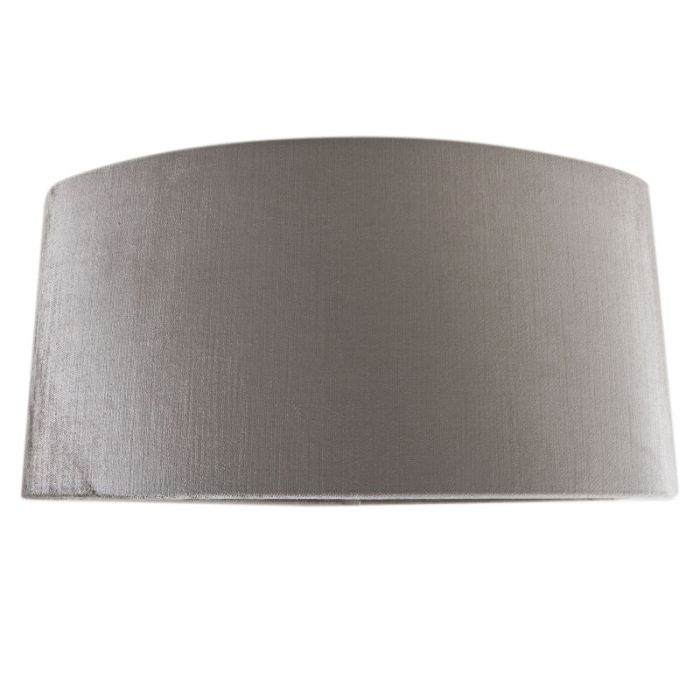 40 cm Ovaler Samt Lampenschirm Grau, Rody