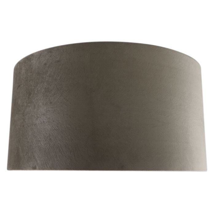 50 cm Samt Lampenschirm Taupe, Rody