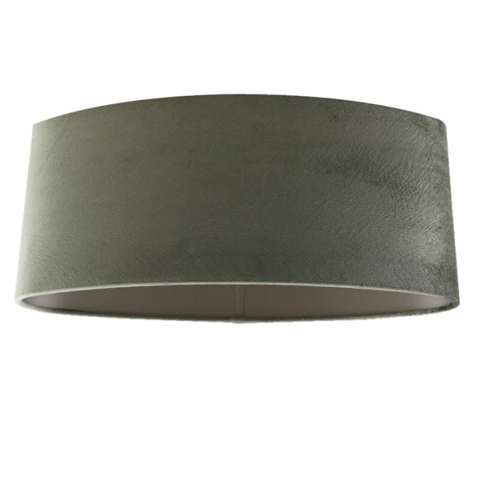 50 cm Ovaler Samt Lampenschirm Grün, Rody
