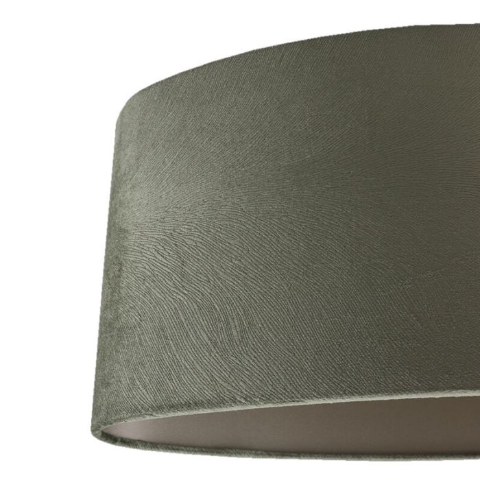 50 cm Ovaler Samt Lampenschirm Grün, Rody