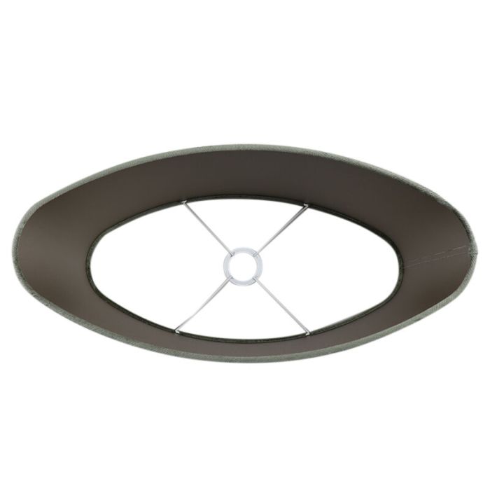 50 cm Ovaler Samt Lampenschirm Grün, Rody