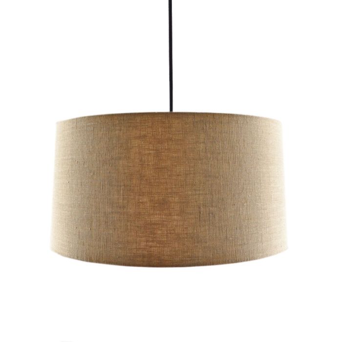 Pendelleuchte Urvin, Leinenstoff, 40 cm