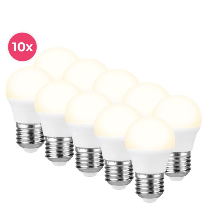 10er Pack Horan E27 LED-Kugellampe warmweiß, 4W