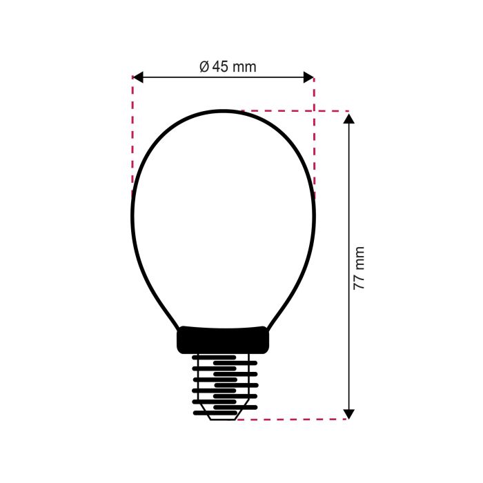 20er Pack Lasco E14 LED-Kugellampe warmweiß, 5,5 W