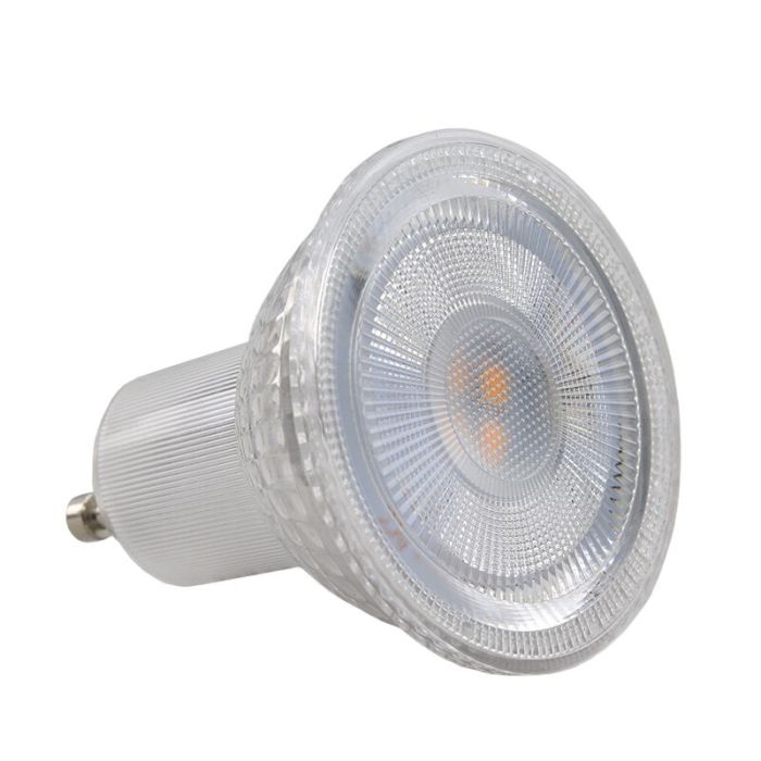 Dimmbare transparante GU10 LED Lichtquelle Antonie, 5w, Warmweiß