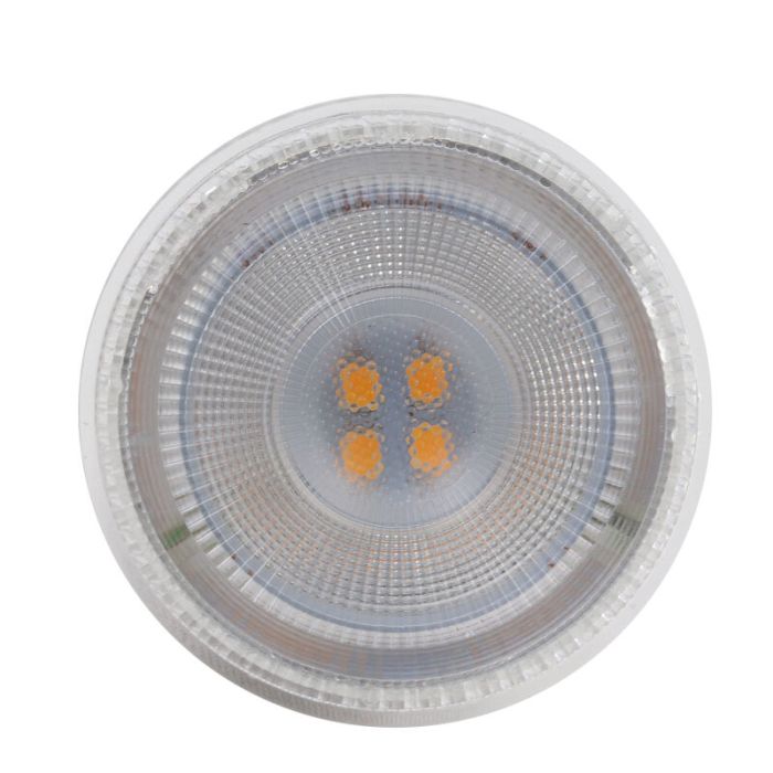 Dimmbare transparante GU10 LED Lichtquelle Antonie, 5w, Warmweiß