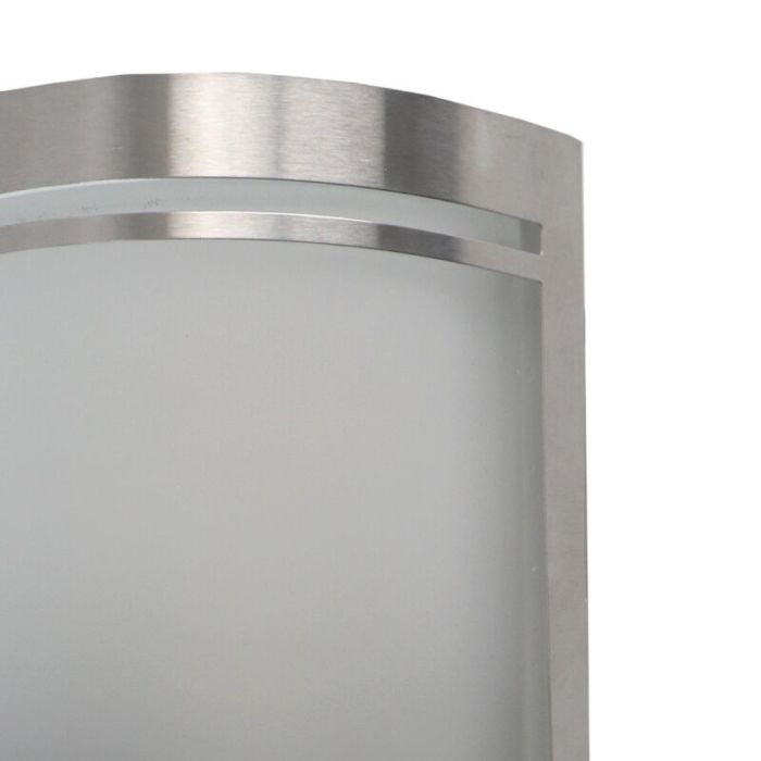 Moderne Außen Wandleuchte mit Bewegungsmelder Silber, Manuel, IP44