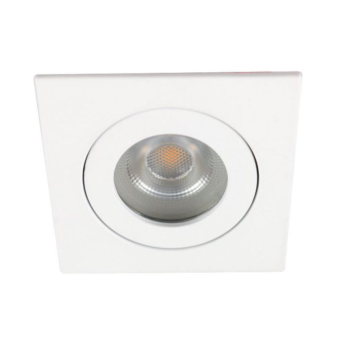Weiße moderne Badezimmer Einbaustrahler Aluminium, Dorx, IP44