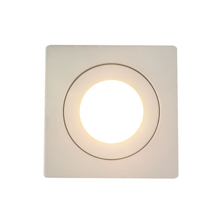 Weiße moderne Badezimmer Einbaustrahler Aluminium, Dorx, IP44