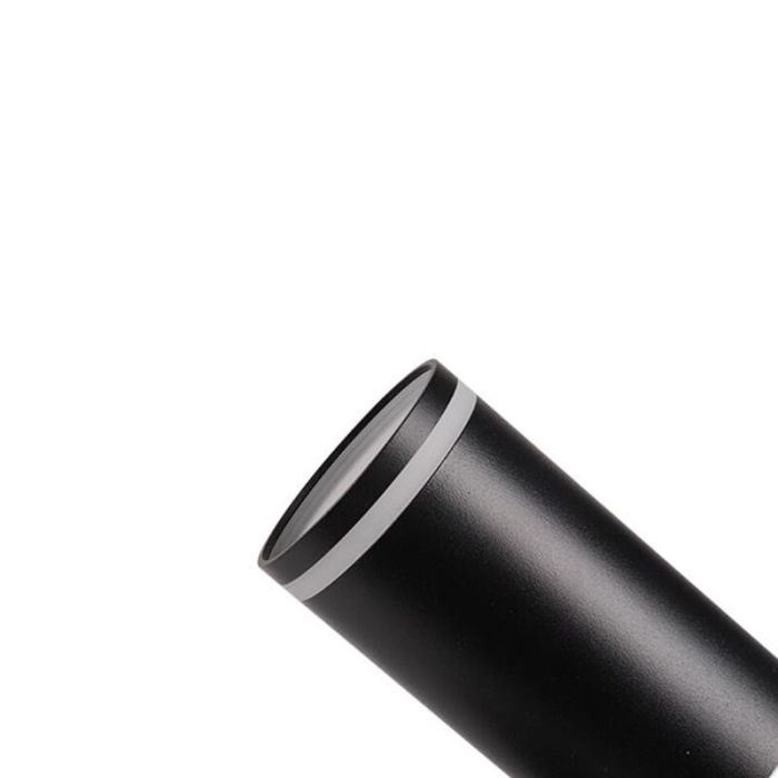 Schwarze Wandstrahler Modern, Yorinde, mit Schalter