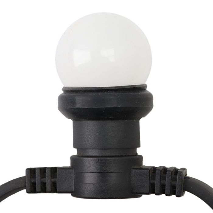 5m Lichterkette mit 10 weißen Lampen