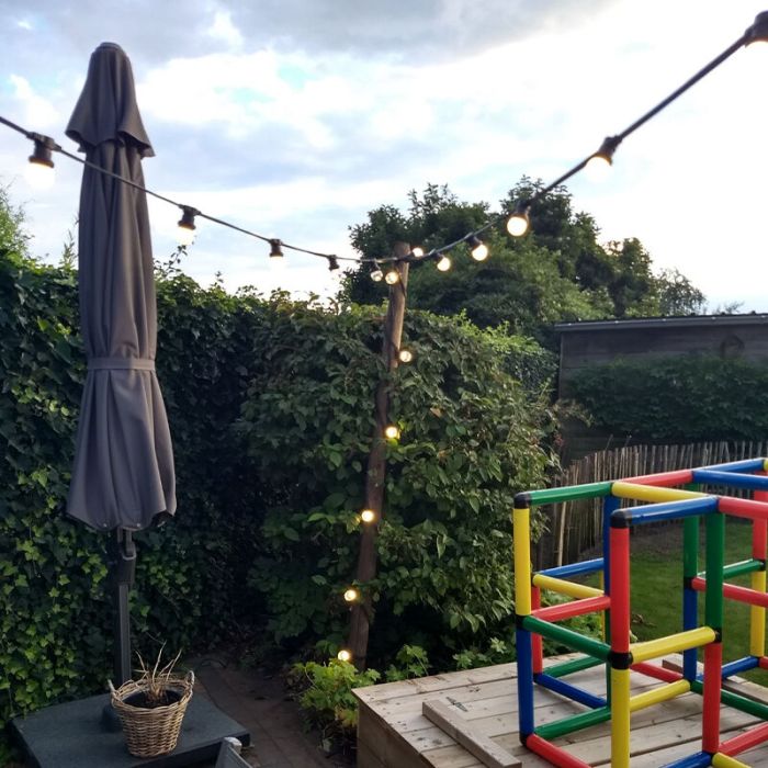 5m Lichterkette mit 10 weißen Lampen