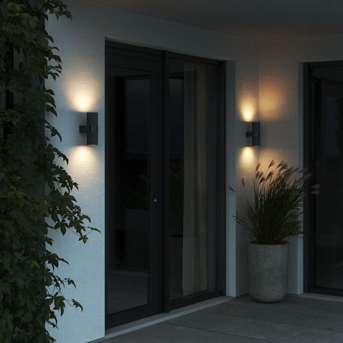 Schwarze Außenleuchte Modern, Kyklop, IP54