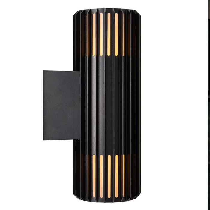 Schwarze Außenleuchte Design, Aludra, IP54