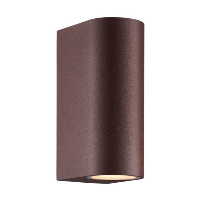 Rostfarbene Up down Wandleuchte Modern, Dion, IP44