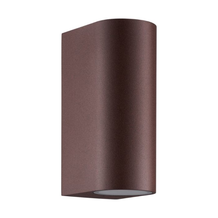 Rostfarbene Up down Wandleuchte Modern, Dion, IP44