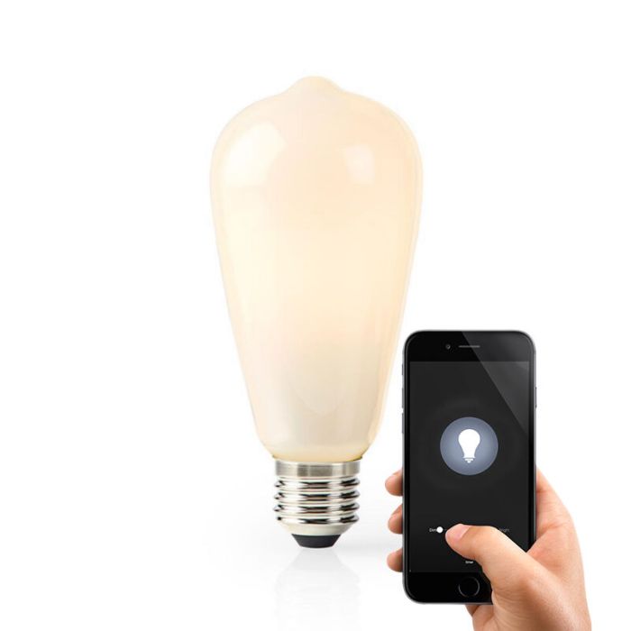 E27 Edison weiße Smart LED Lichtquelle, ST64, 5W, 2700K warmweiß