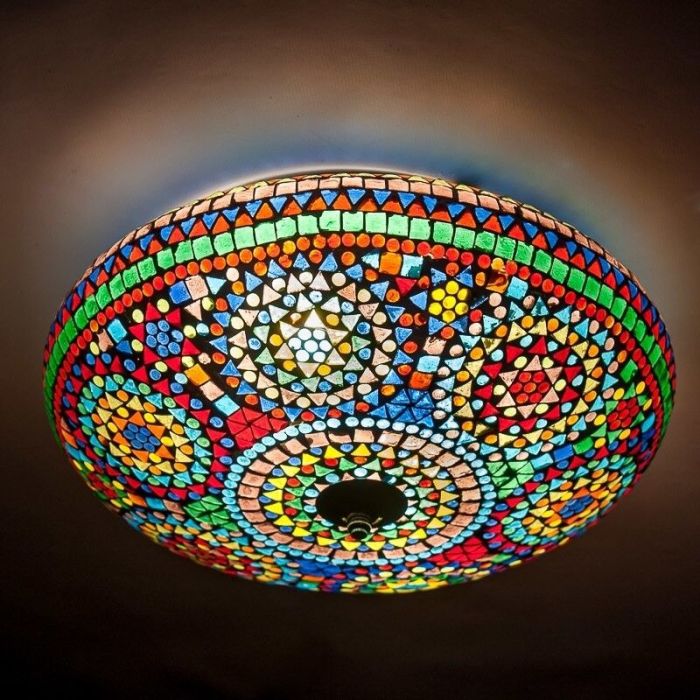 Mehrfarbige Mosaik Deckenlampe Orientalisch, Louay