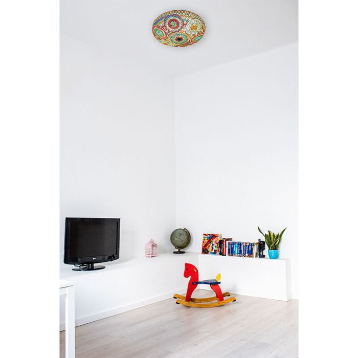 Mehrfarbige Mosaik Deckenlampe Orientalisch, Annas