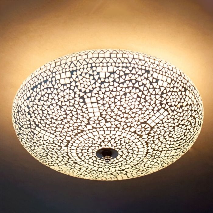 Transparente Mosaik Deckenlampe Orientalisch, Annas