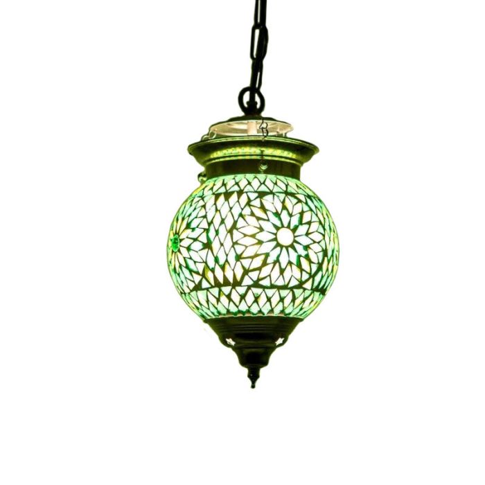 Grüne Mosaik Pendelleuchte Orientalisch, Nisrin