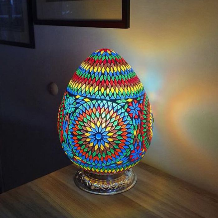 Mehrfarbige Mosaik Tischleuchte Orientalisch, Lara