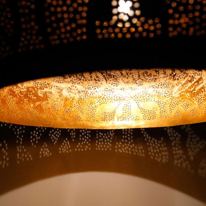 Schwarze Pendelleuchte Orientalisch, Zina