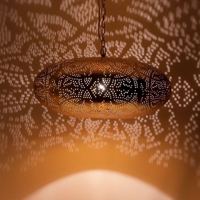 Goldene Pendelleuchte Orientalisch, Zina