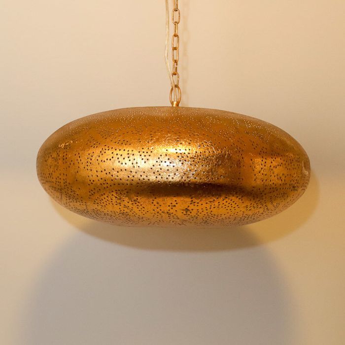 Goldene Pendelleuchte Orientalisch, Zina