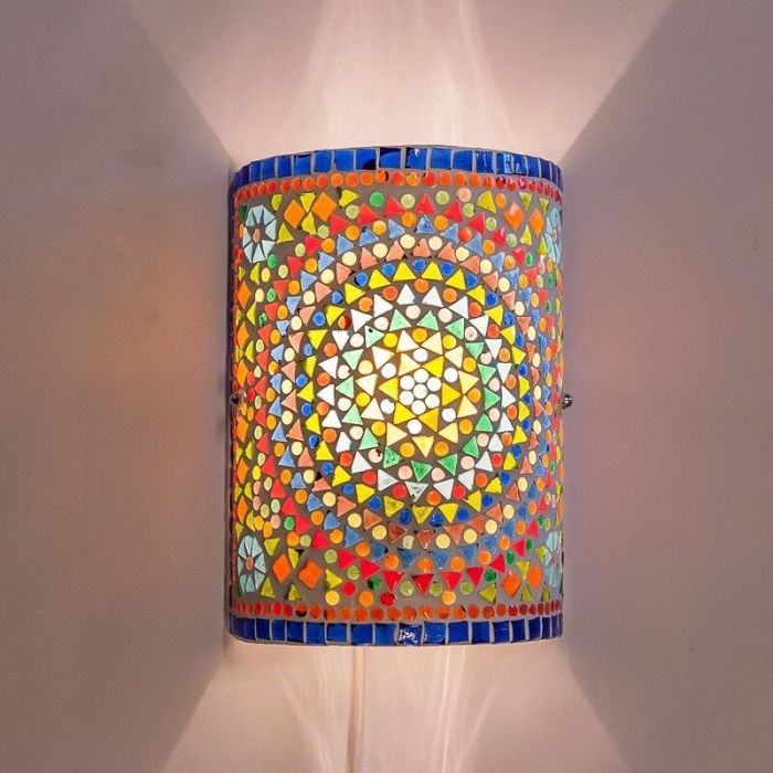 Mehrfarbige Mosaik wandleuchte Orientalisch, Mahdia