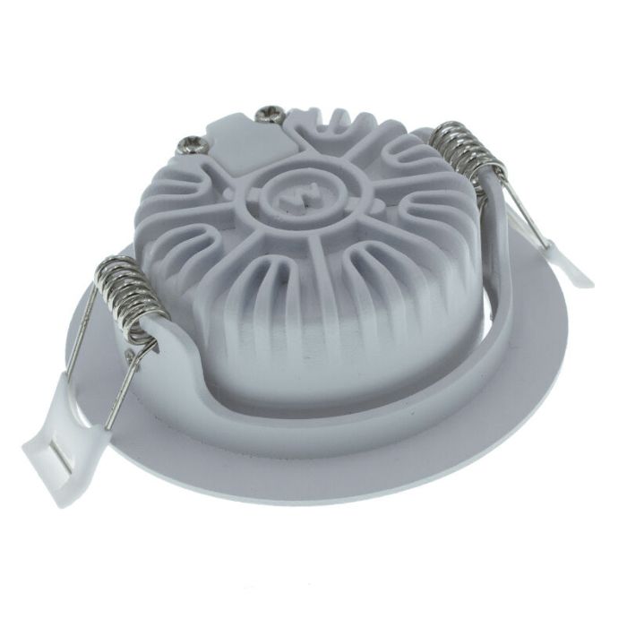Weiße Einbaustrahler Aluminium, Wimke, 5W, 2700K LED, IP44