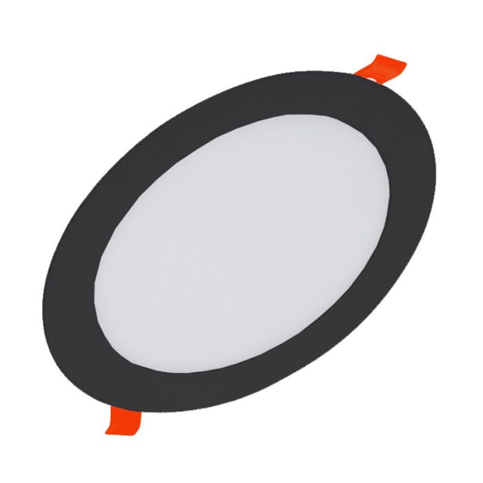 Schwarze Downlight Aluminium, Umbriel, 12W, 3000K LED, IP44