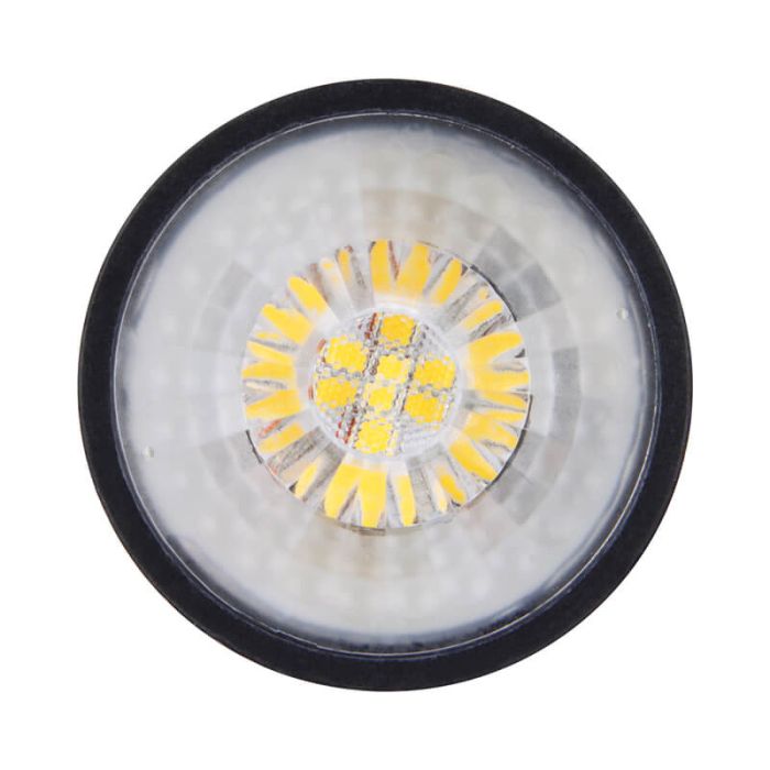 Dimmbare GU10 LED-Lampe Antonie, Schwarz, 7W, 4000K