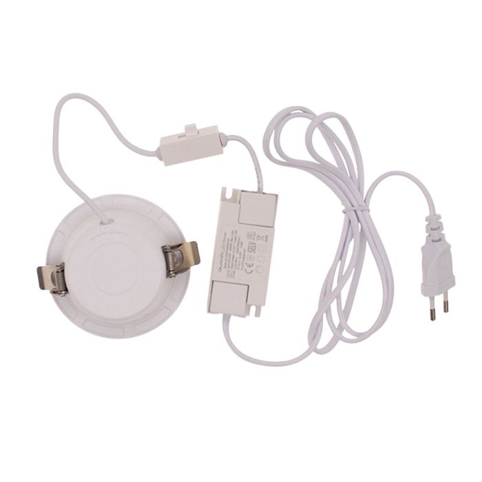 Weiße Downlight Aluminium, Maud, 20W, White Switch LED, IP22