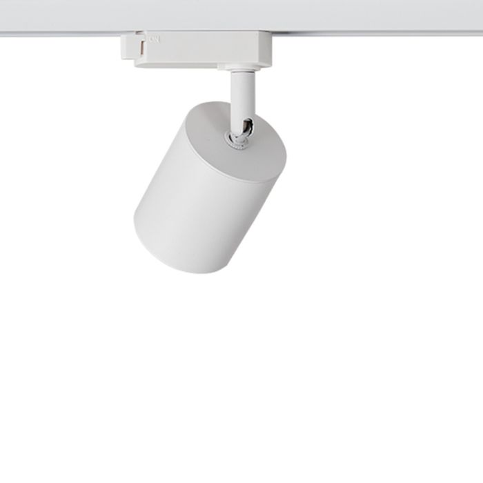 Weißer 3-Phasen-LED-Schienenstrahler Jayla, 10W, 4000K, Pro