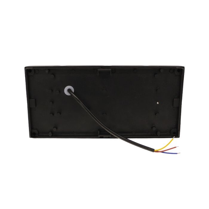 Schwarze Außenleuchte Aluminium, Rajko, 12W, 3000K LED, IP54
