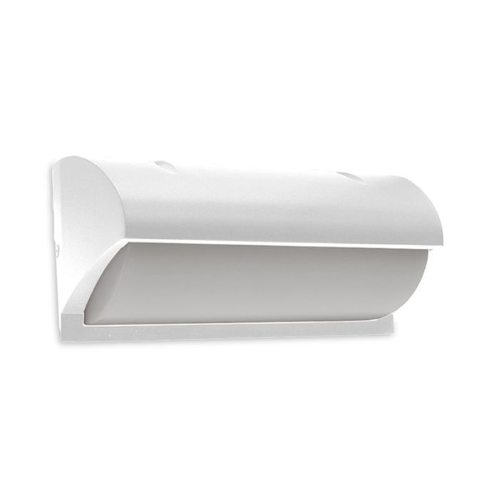 Weiße Außenleuchte Aluminium, Rajko, 12W, 3000K LED, IP54