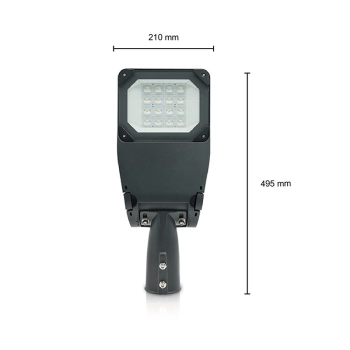 LED Straßenbeleuchtung Vienna, 50 Watt, 5700K, 2 Jahre Garantie