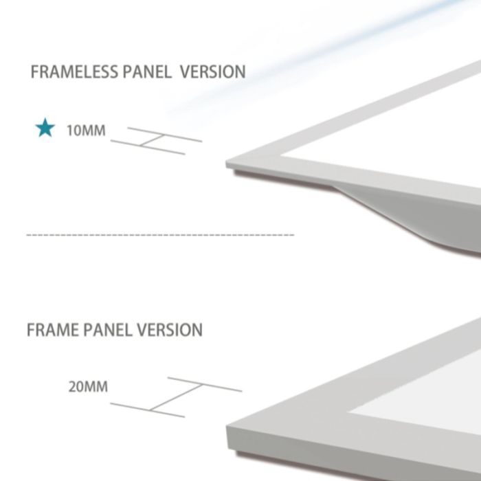 LED-Panel 60x60 - 40W - 3000K - UGR<22 - hinterleuchtet - schmaler Rand