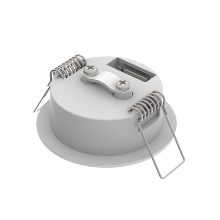 Weißer Notlicht-Einbaustrahler, 1,2 W, 6000 K LED, 360°-Linse