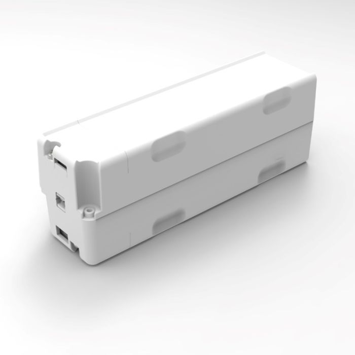 Weißer Notlicht-Einbaustrahler, 1,2 W, 6000 K LED, 360°-Linse