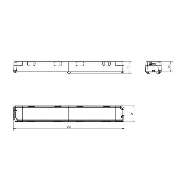 Weißer Notlicht-Einbaustrahler, 1,2 W, 6000 K LED, 360°-Linse