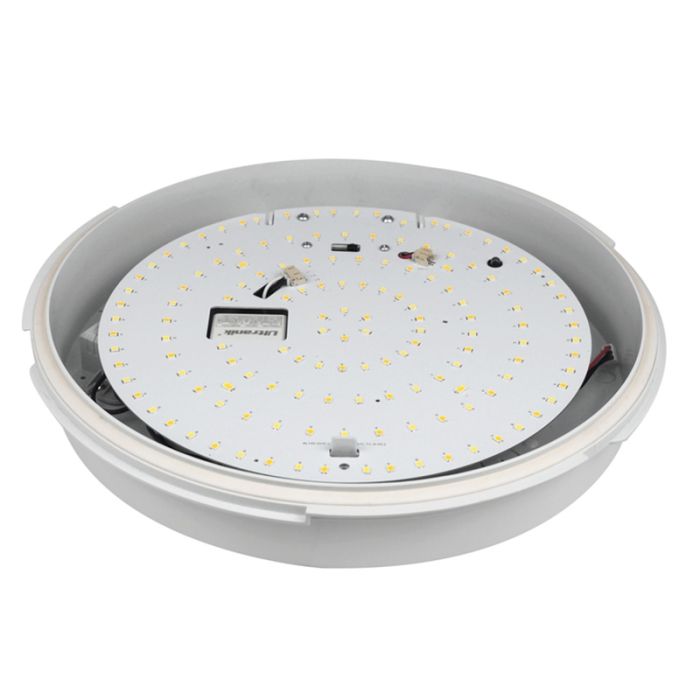 Weiße Galerie Beleuchtung Kunststoff, Niamh, 12W, warm- bis kaltweiß einstellbare LED, IP54