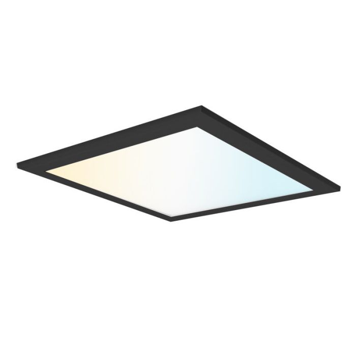 Schwarzes LED Panel 60x60 - 125 lm/W - UGR<22 - Einstellbares Weiß - Back-lit