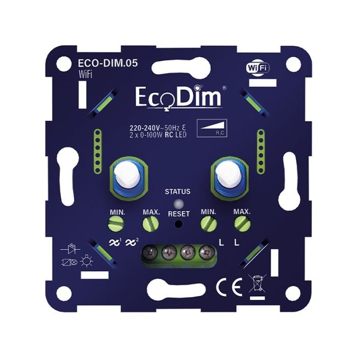 Doppelter WiFi-LED-Dimmer 0-100W
